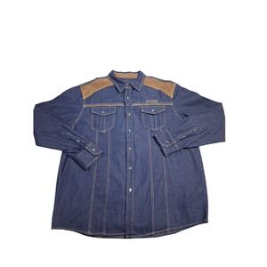 Coogi 2013 Heritage Mens size XXL
Streetwear Hip Button Denim Shacket Shirt